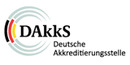 Logo Deutsche Akkreditierungsstelle GmbH (DAkkS) in Berlin